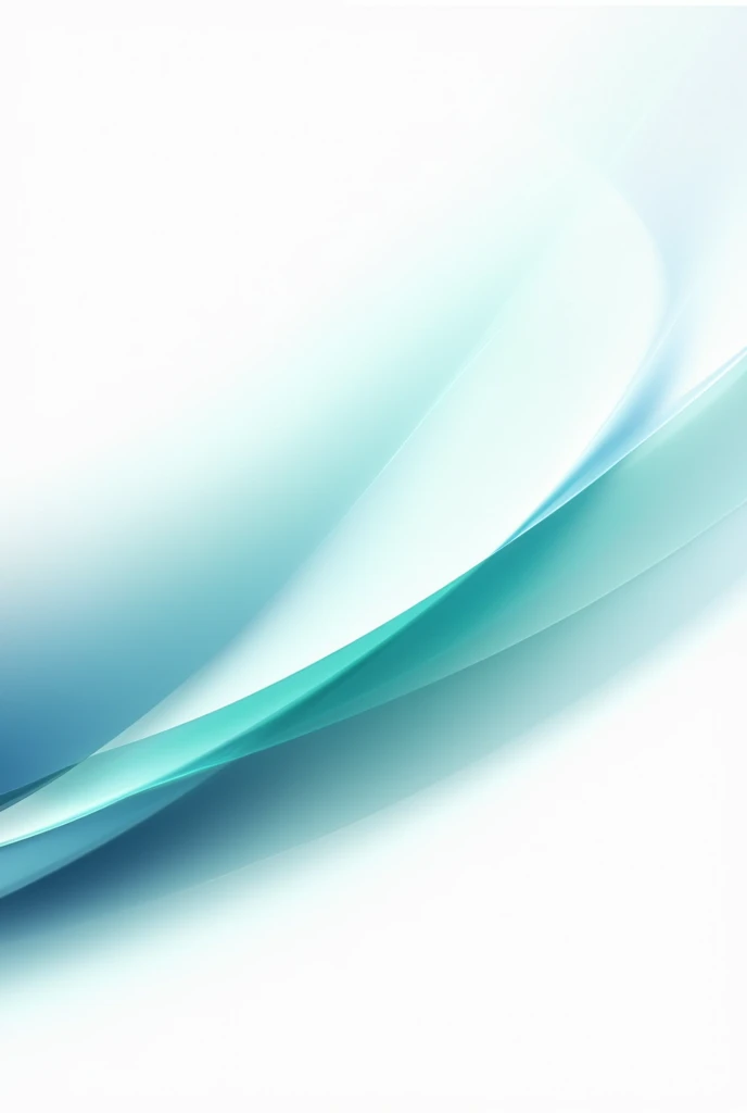 White background image with metallic blue and green modern curved lines for