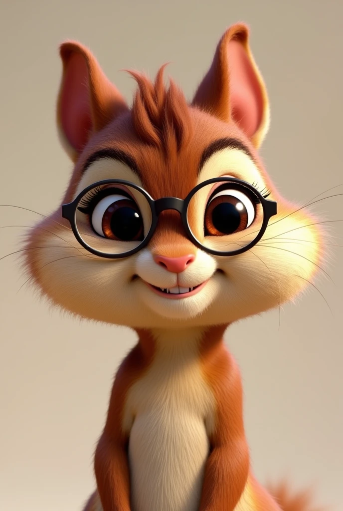Create a photo of Jeanette from “Alvin and the Chipmunks” without glasses Now create her without glasses