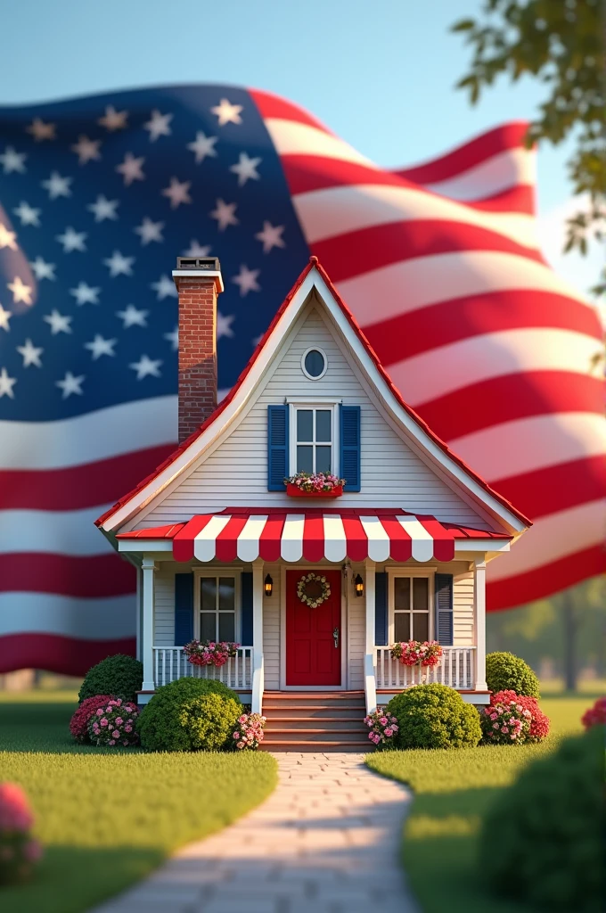 House in Flag