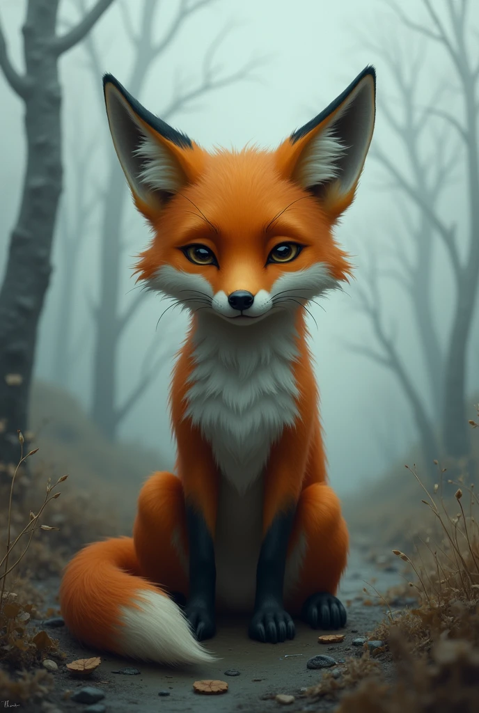 A sad fox