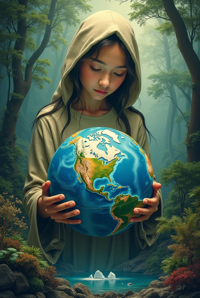 Create a poster for environment awareness and climate change