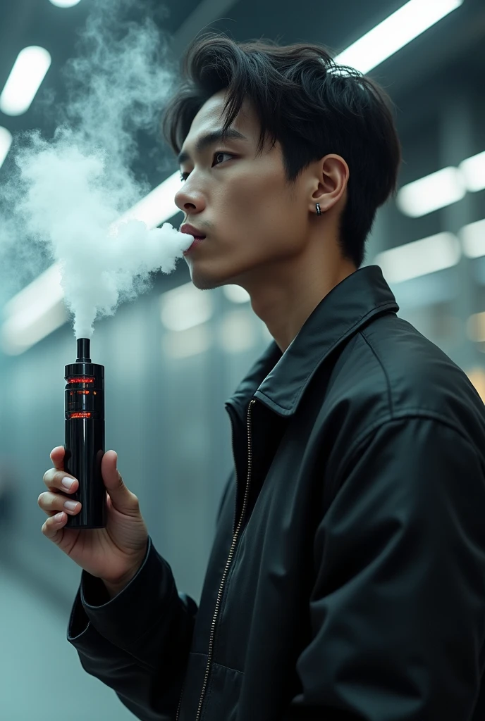 Electronic cigarette smoking
