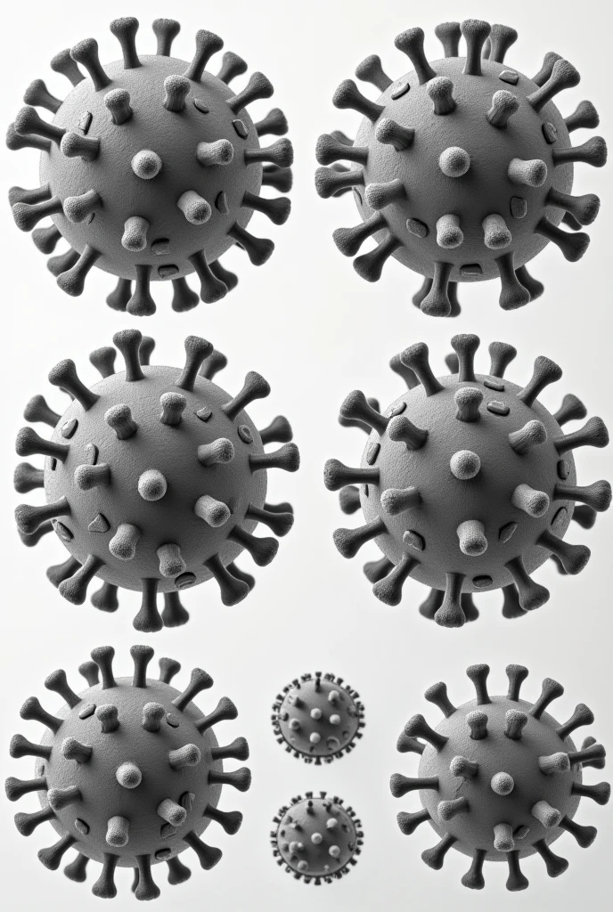 Images (Horizontal) of the polio virus 