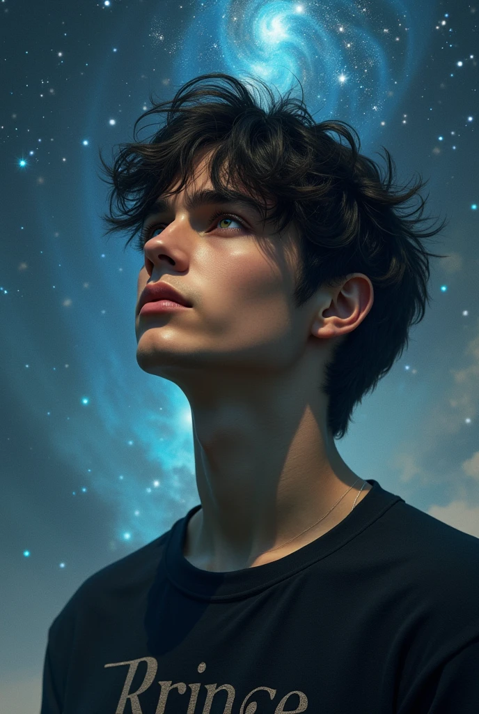 A silent handsome boy who has knowledge of the entire universe. And his name is Prince, an image created on his shirt.