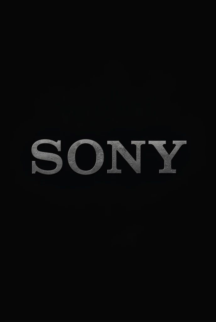 Sony logo with black theme