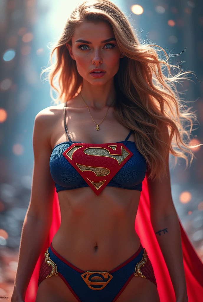 Female Henry Cavill as supergirl lingerie in an 