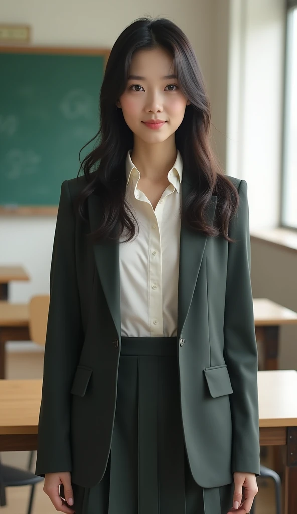 Neat and beautiful teacher、Japanese、No glasses、22-year-old female