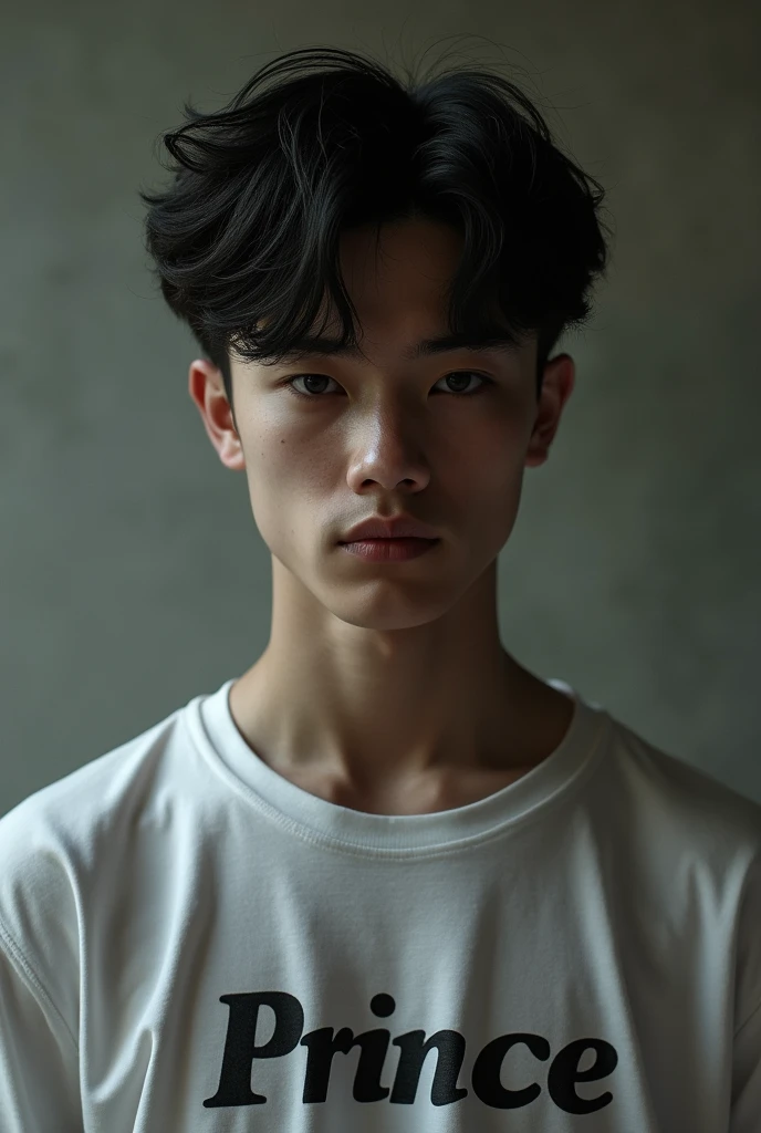  A silent handsome teenager boy who has knowledge of the entire universe. And his name is Prince, an image created on his shirt.