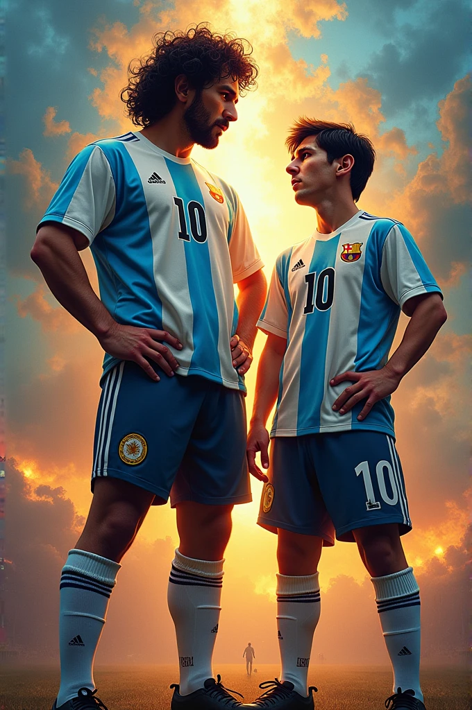 Maradona and Messi