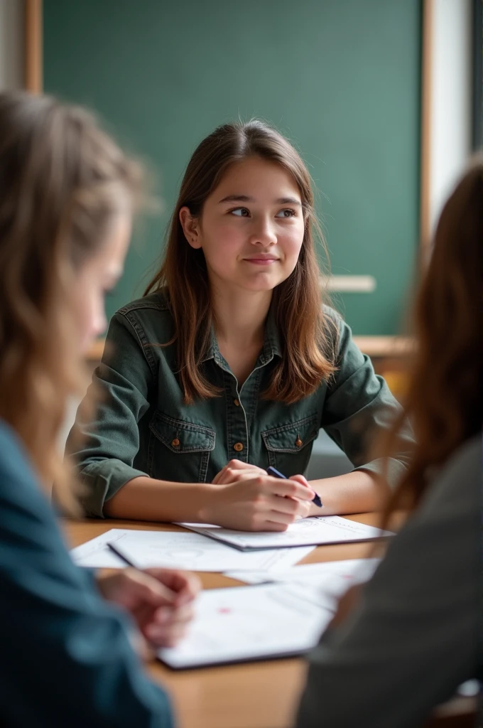 A student applying the sociometry research technique with his peers