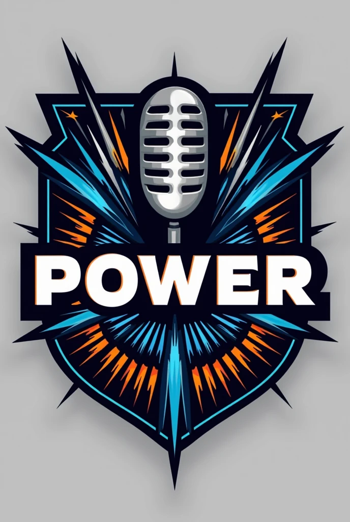 Radio Station Logo with the name of "Power" and the slogan is Radial Power