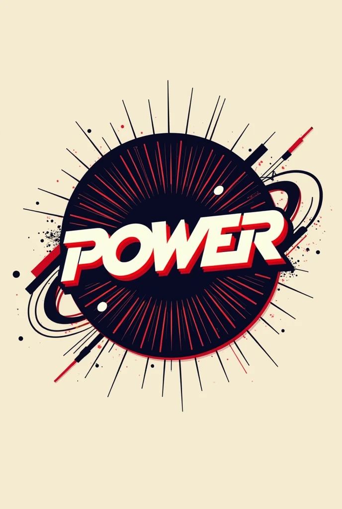 Radio Station Logo with the name of "Power" and the slogan is Radial Power