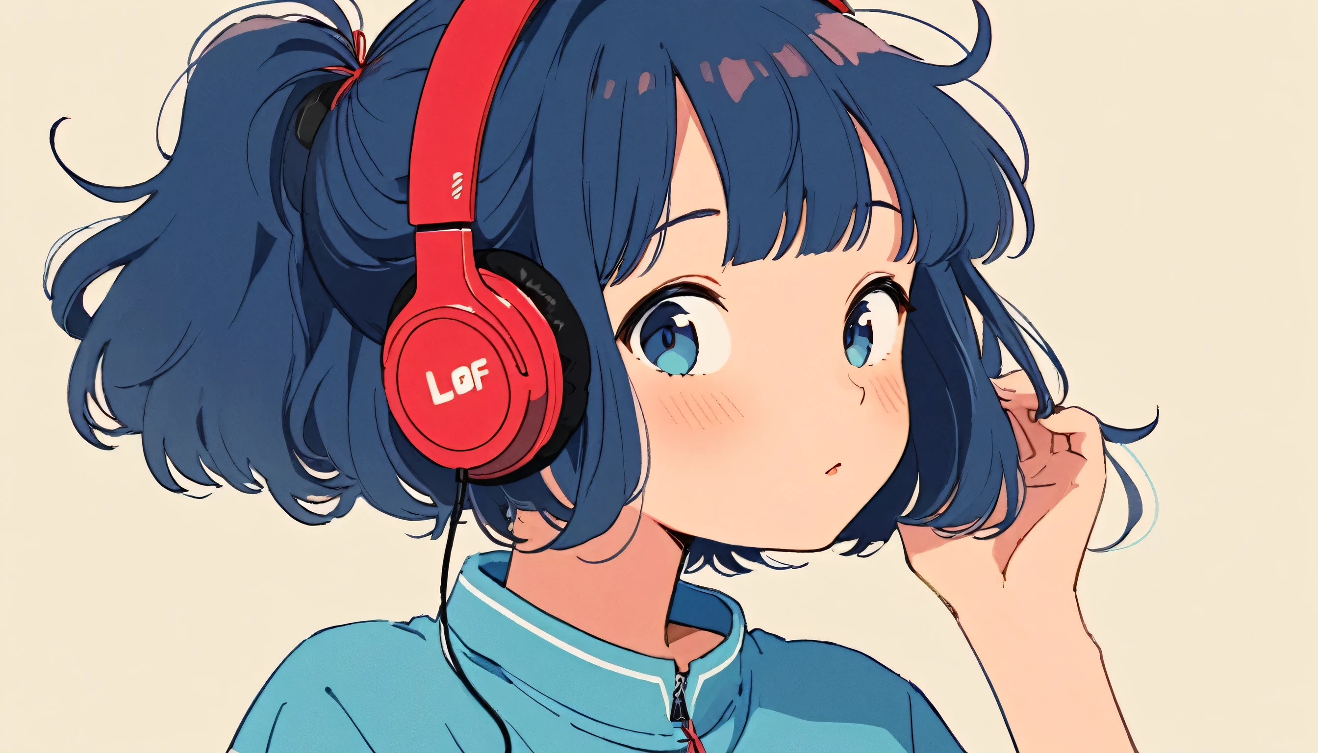 lofi girl, lofi portrait, lofi artstyle, lofi art, a cartoon girl with headphones on and a blue shirt, lofi girl, lofi portrait, with headphones, retro anime girl, an anime girl, (anime girl), anime vibes, anime girl, anime style illustration, wearing headphones, flat anime style, anime illustration, lofi artstyle, anime aesthetic, anime visual of a cute girl, lofi art