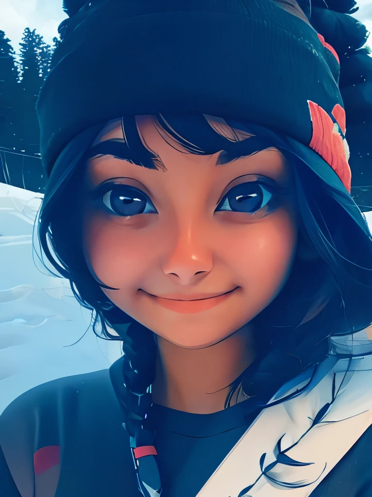 NauSKaaValOfWi, detailed 1 young lady, 20, looking at viewer with, sad smile, upper body,
