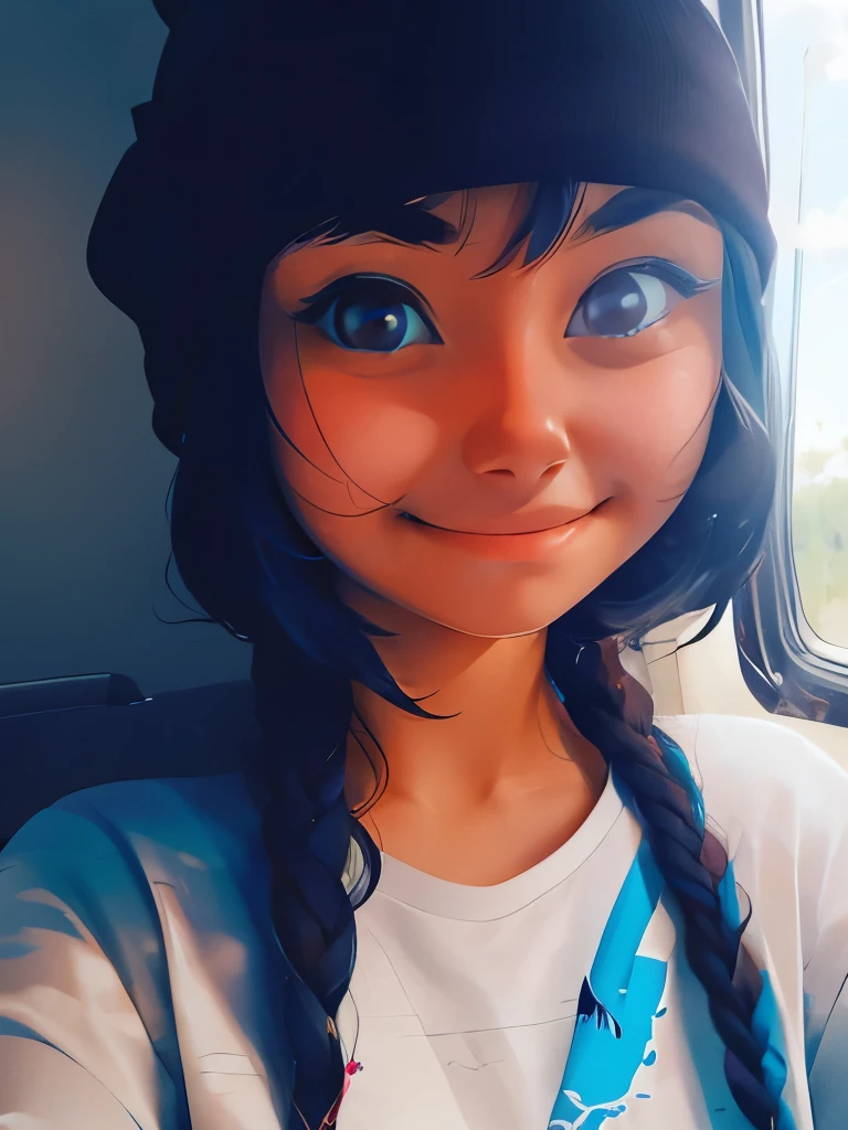NauSKaaValOfWi, detailed 1 young lady, 20, looking at viewer with, sad smile, upper body,