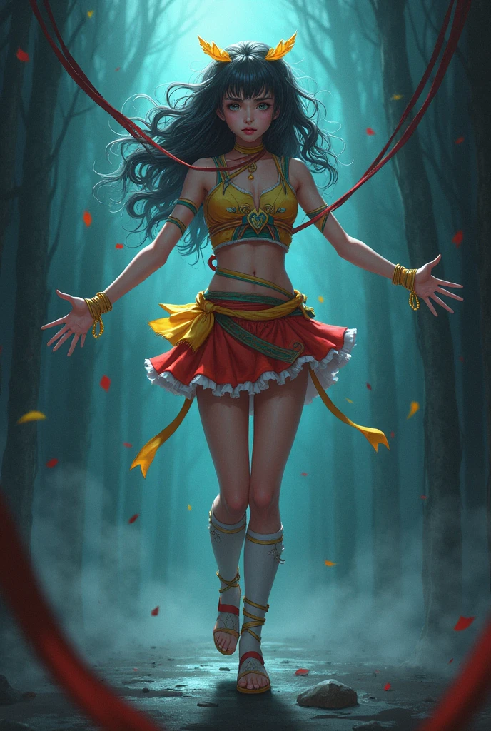 Tied up magical girl