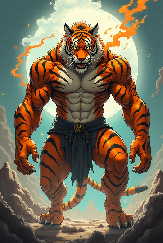 Anime tiger man