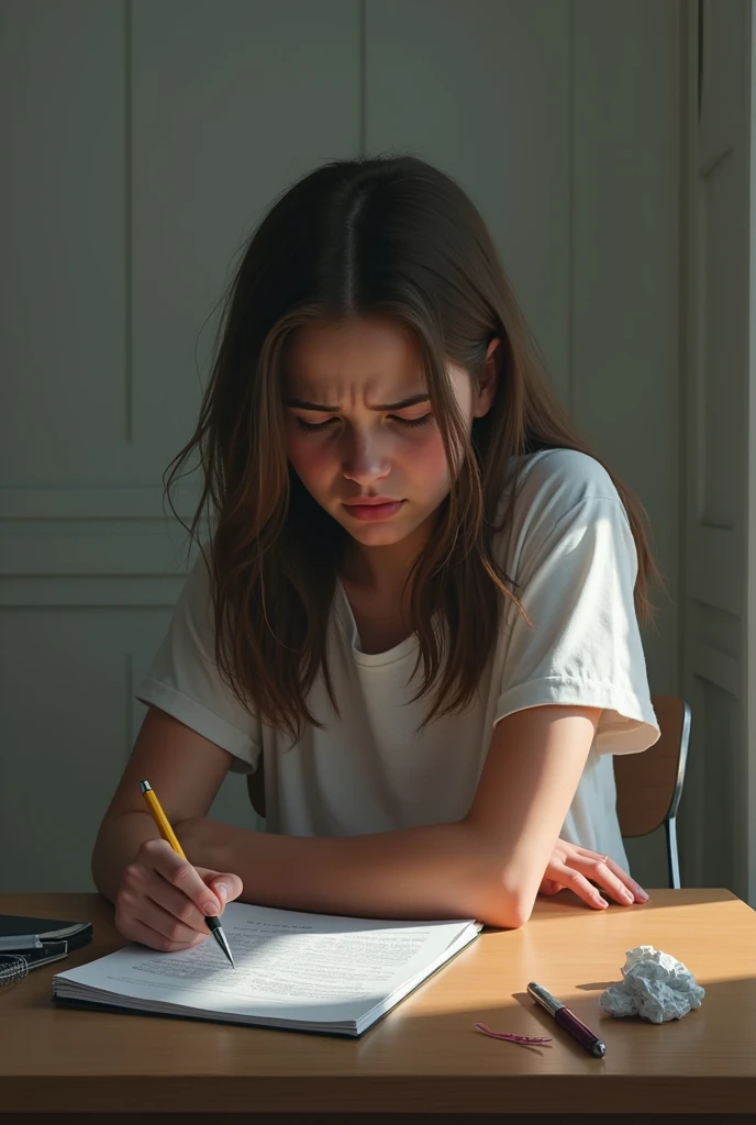 A teenager who feels overwhelmed by being perfect at home and at school