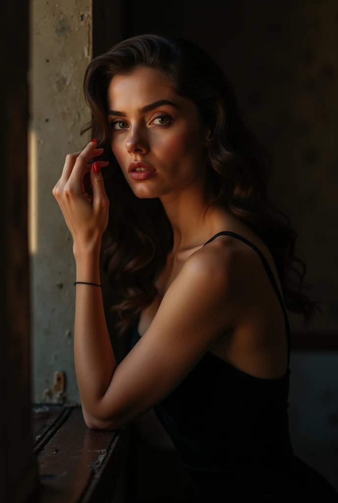 (Photorealistic.masterpiece. Uhd)an ultra hot gorgeous European woman.
She’s 23 years old. 
She’s an Instagram model.
(((She’s Dressed with a  a 1940 Film noir detective))). trench coat, fedora hat.
Suggestive pose. Cleavage.
BREAK
Perfect anatomy.
perfect hair.
perfect breast.
perfect body.
perfect hands.
perfect face.
perfect eyes.
accurate.
anatomically correct.
BREAK
Sony A9 II and a 85mm f/1.8 GM lens.