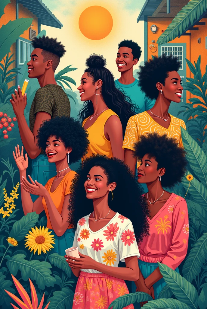 Create an inspiring and colorful illustration titled 'BE YOURSELF.' The image should feature a diverse group of people expressing their individuality through unique clothing styles, hairstyles, and accessories. Each person should be engaged in activities that reflect their passions, such as painting, dancing, playing an instrument, or reading. The background should be vibrant and uplifting, incorporating elements like nature, art, and urban landscapes. Include motivational quotes subtly integrated into the design, emphasizing self-acceptance and authenticity. The overall mood should be positive and empowering." Feel free to adjust any details to better fit your vision!
