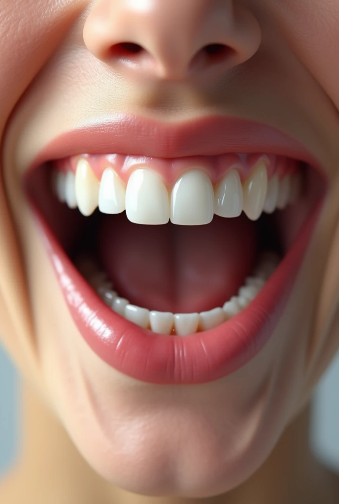 Mouth with teeth