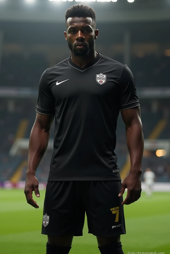Crie um uniforme ALL Black para o millwall