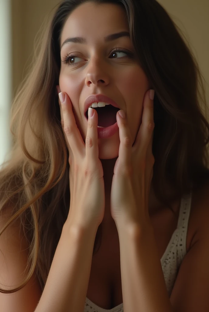 Woman giving blowjob