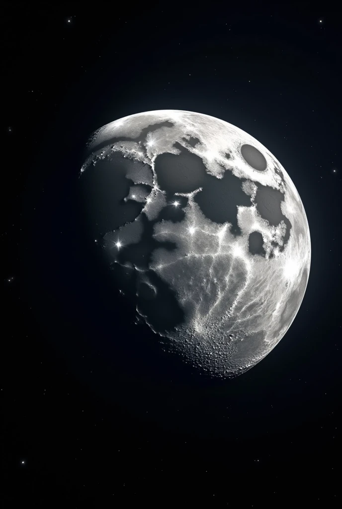 Hyper realistic moon image full hd 