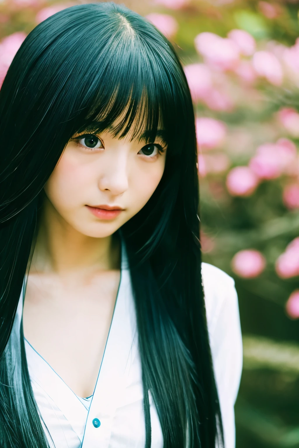 Japan、Young Woman、Long black hair、anime、