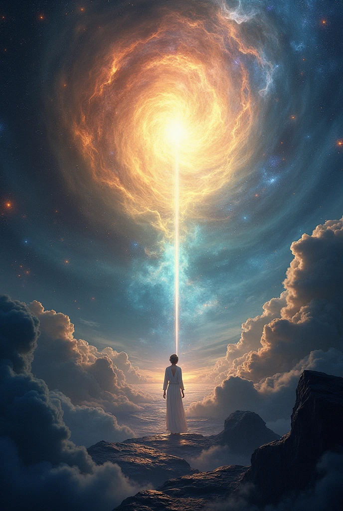 The Beginning of Creation in the Dark、Silence prevails。
Xu々Light shines into、Heaven and earth begin to separate。
Magnificent music plays、Depicting how the world takes shape。