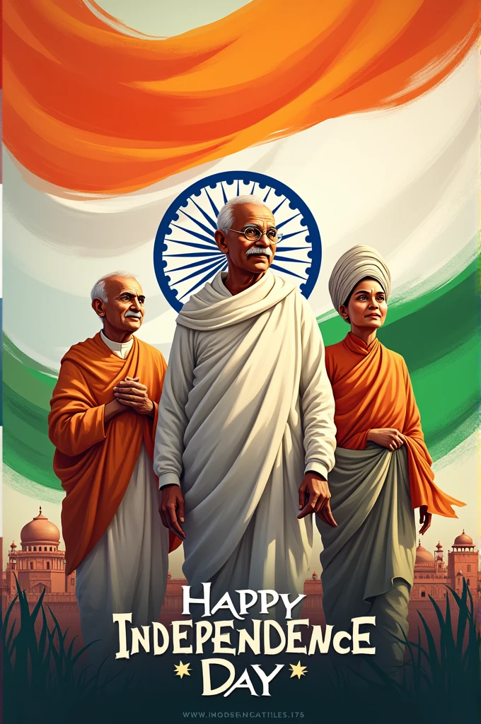Indian independance day poster background 9:16 frame ratio
