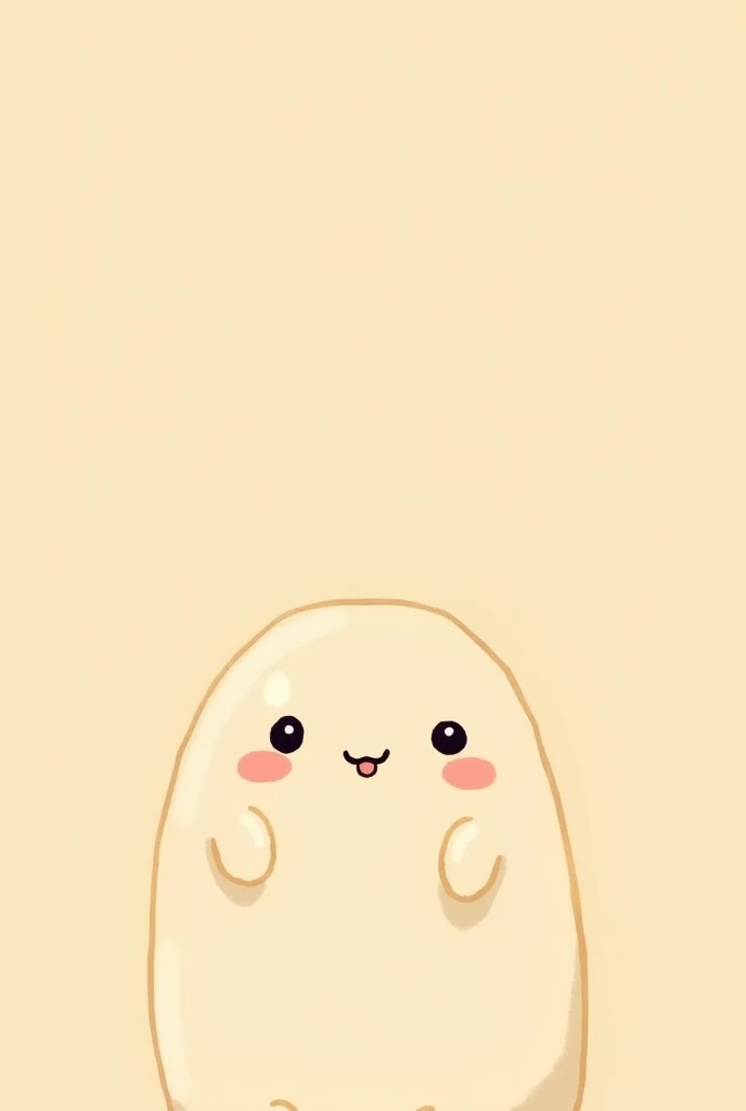 (Most of the background is solid color.),Simple little cute cartoon character picture below