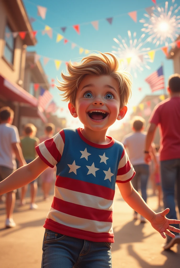 Independence day boy