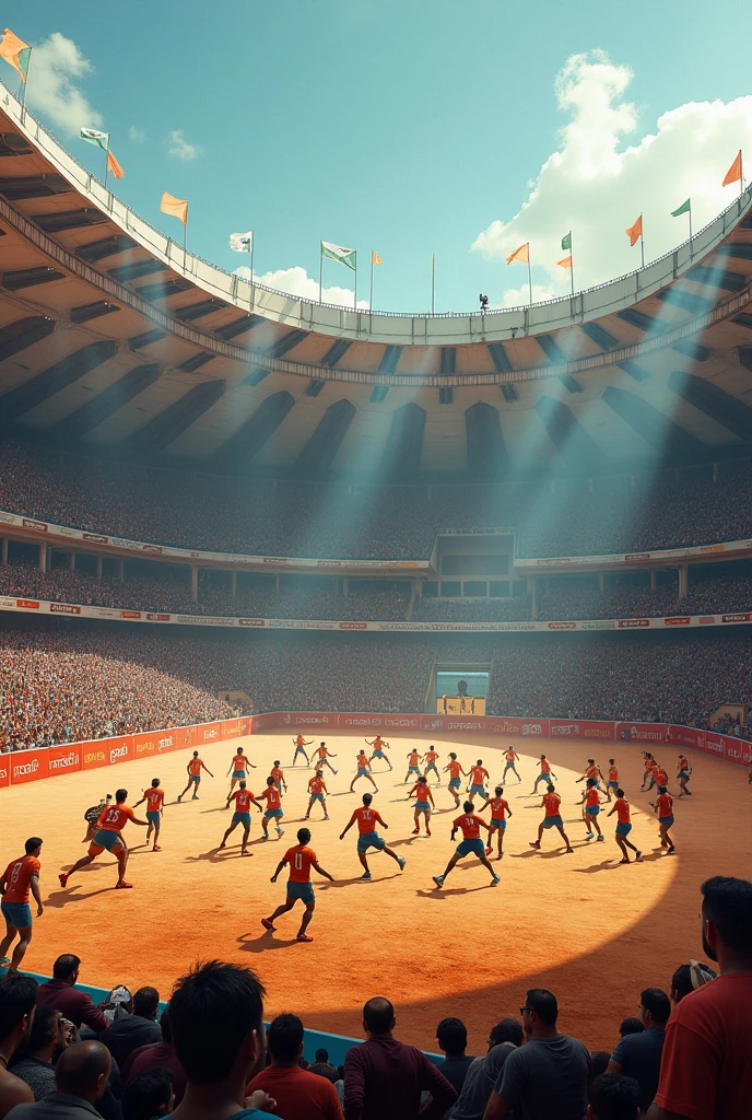 a kabaddi stadium India