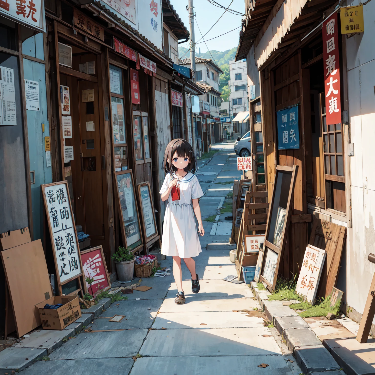 Ultra-high resolution, 4K, 8k,Two naked Japanese pregnant girls giving birth in the street