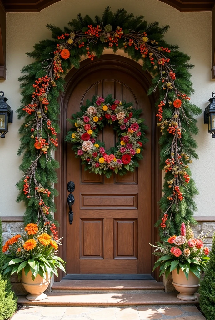 Ortem welcome front door decor seasonal