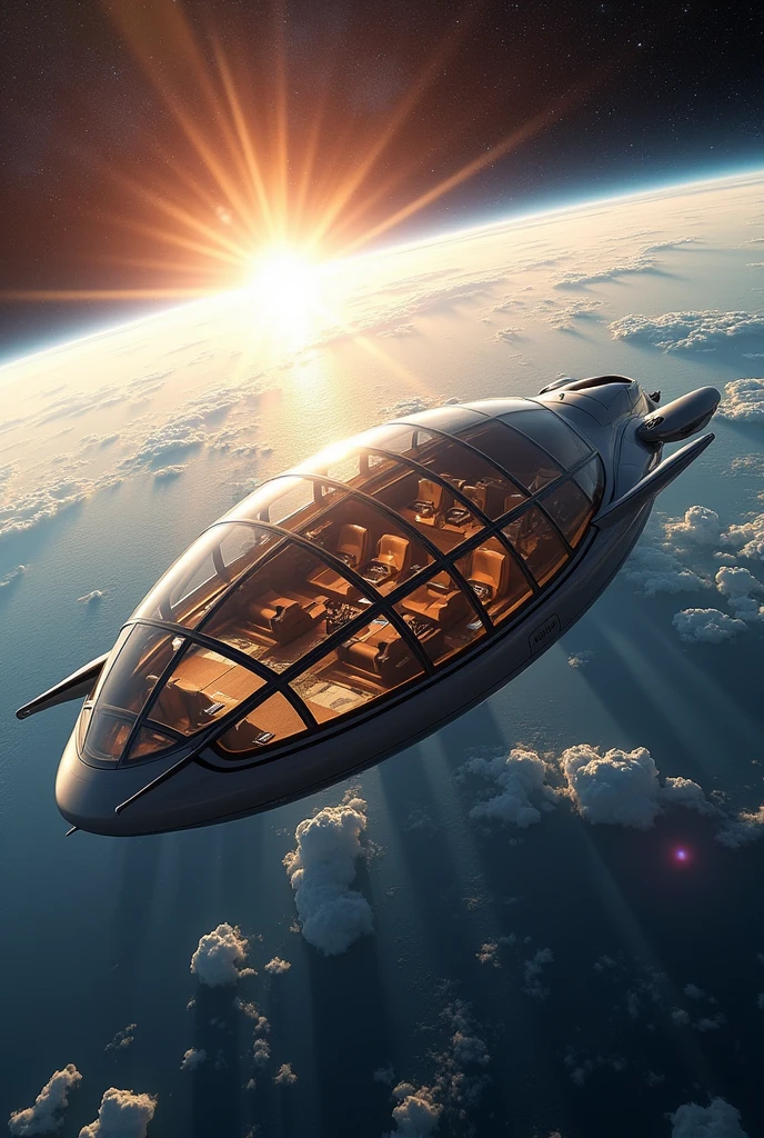 Spaceship、Sightseeing vehicles、All-round glass、Mostly glass、Domed Glass、Sense of luxury、noon