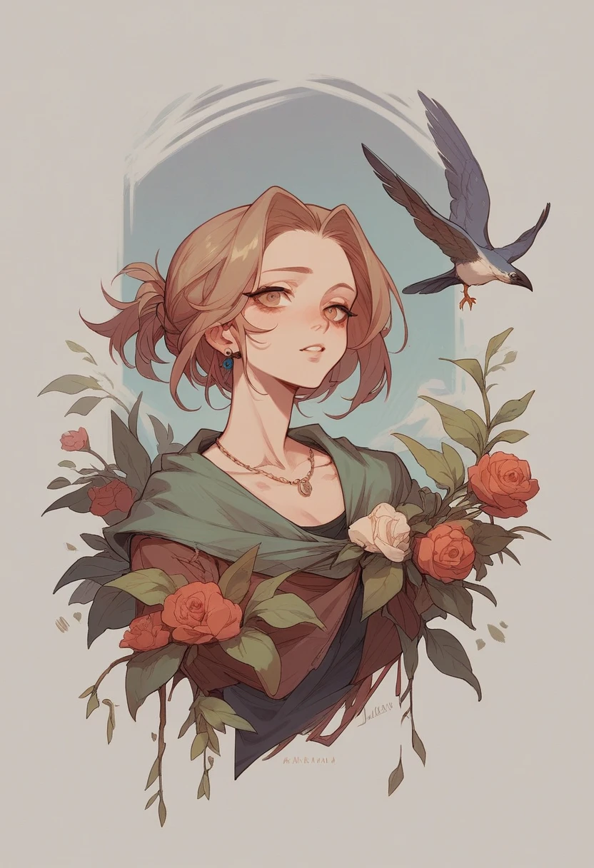 a bird with a human crest