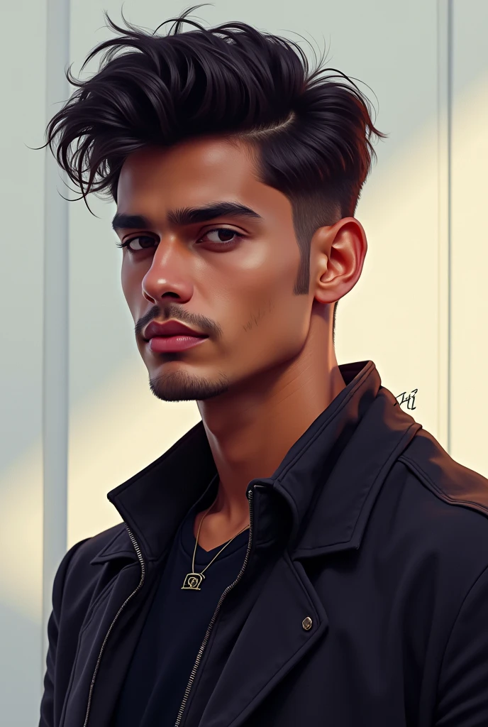 Create a men avatar with name of Hari in cool modern font style
