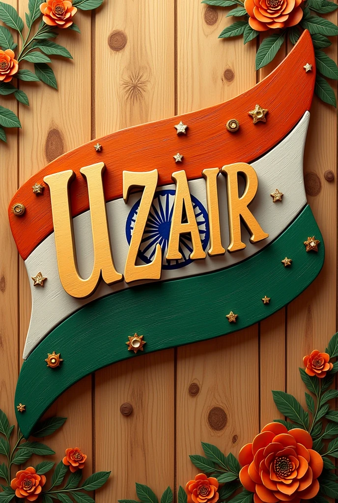 Independence Day India 
Created wood design name Uzair
