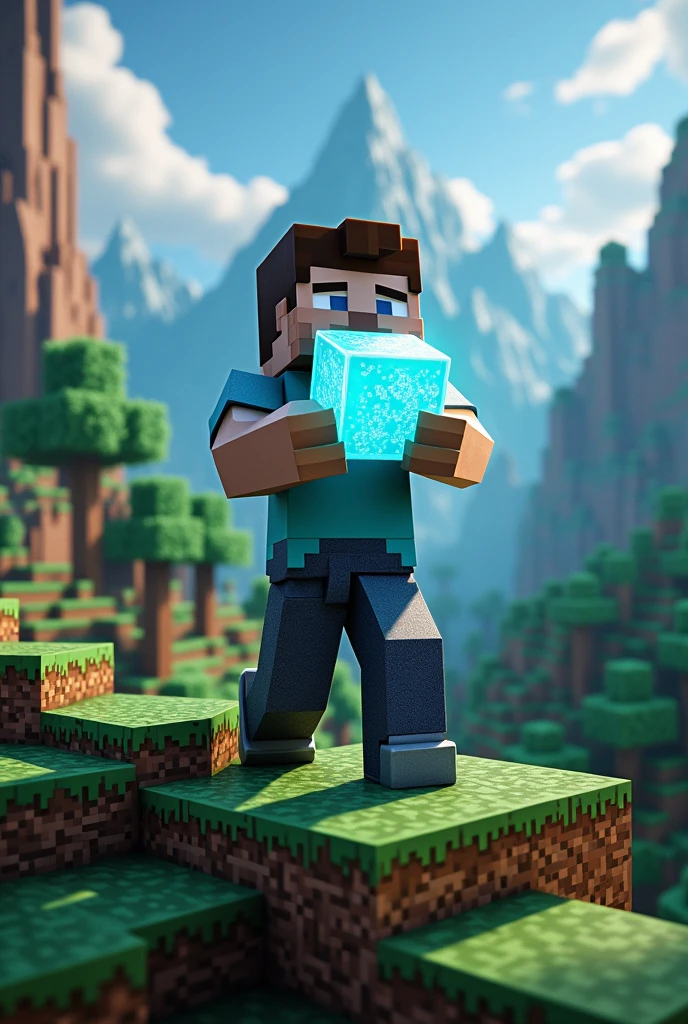 (photorealism:1.2), I want to make a Minecraft SMP logo with pws later