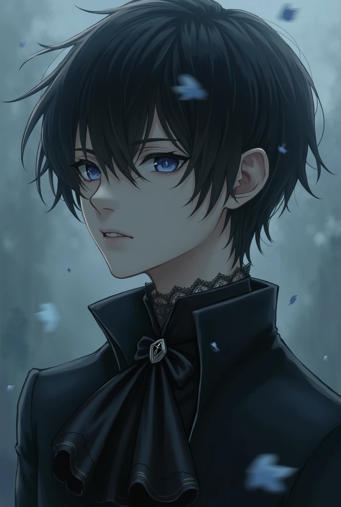 I drew a BL of Ciel Phantomhive from Black Butler.