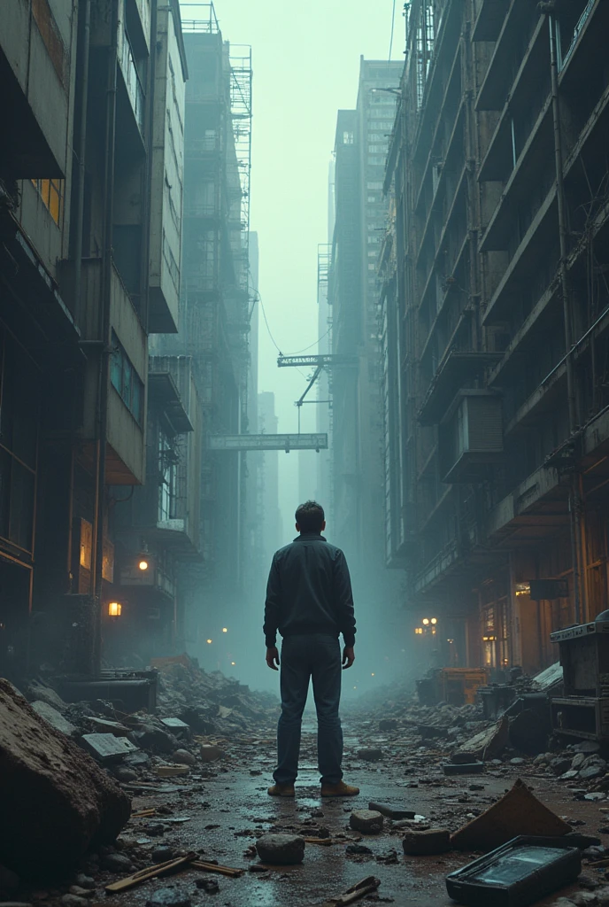 FULL SHOT, ACTOR WILL SMITH WALKS ALONE THROUGH THE RUINS OF NEW YORK, DRAMATIC LIGHT, POST-APOCALYPSE ATMOSPHERE, SUPER HIGH RESOLUTION, SUPER FINE FOCUS, BEST QUALITY, 32K, HDR, STEVE MCCURREY STYLE, HYPER PHOTOREALISM