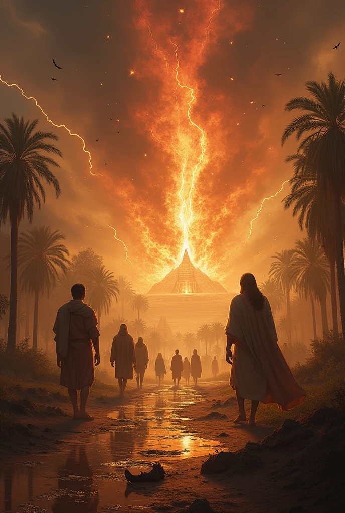 Generate an image for each plague of Egypt