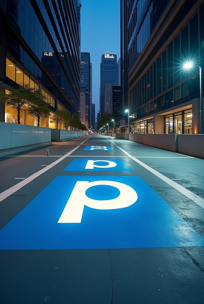 Car parking space add ParkQwik logo in it. Choose location in india