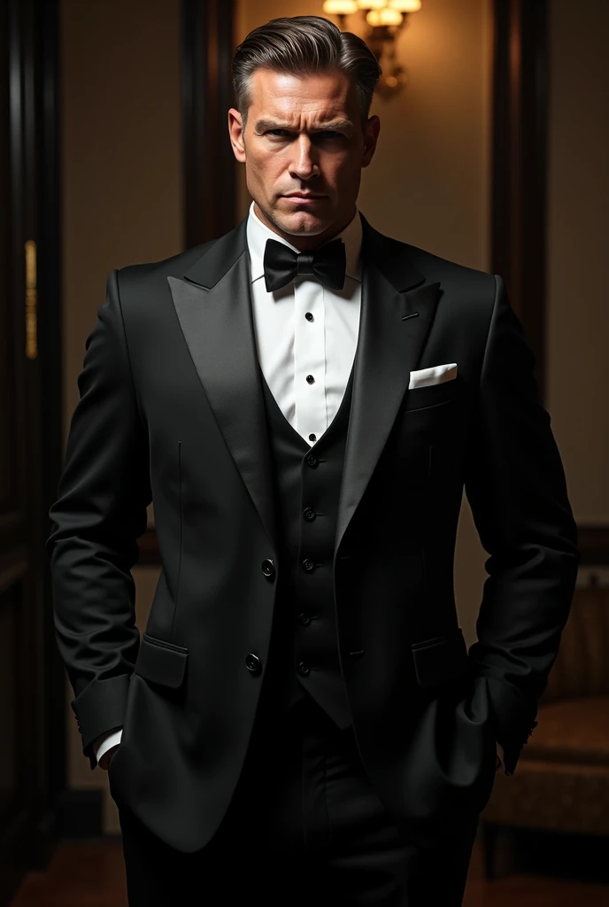 Homem forte de smoking