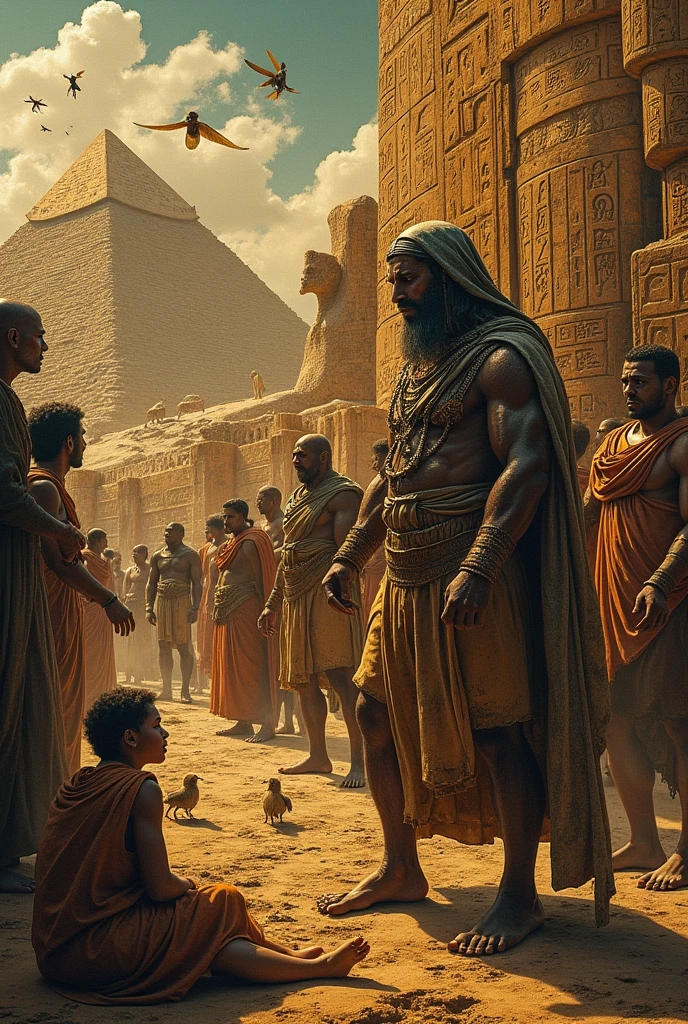 generates a collage of every plague that happened in Egypt