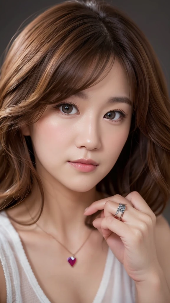 Mark Iplier, Half Korean, Half German, Heart shaped face, Curly medium length hair, Portraiture, YouTube Videos, Realistic, photograph, Ring lighting, Ring lighting, Every week 1