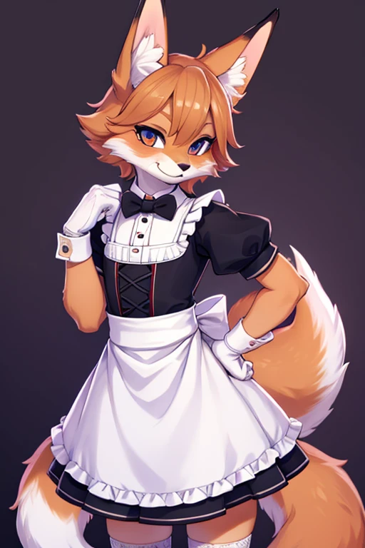 Fox boy wear Maid 