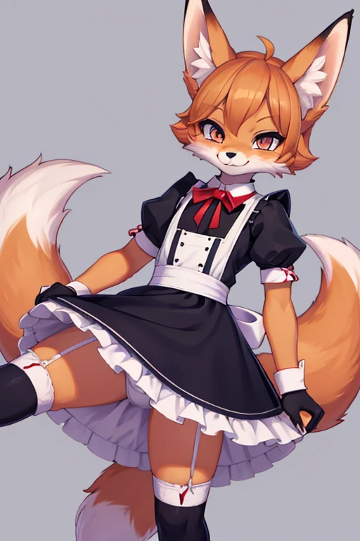 Fox boy wear Maid